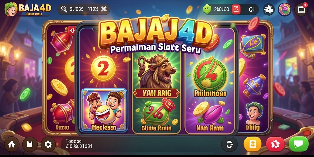 Tampilan gameplay menarik dari BAJAJ4D saat berputar slot.