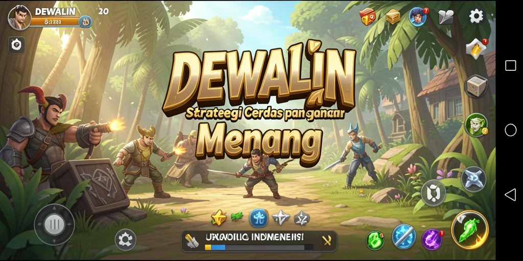 Tampilan gameplay DEWALIN yang menarik dan strategis.