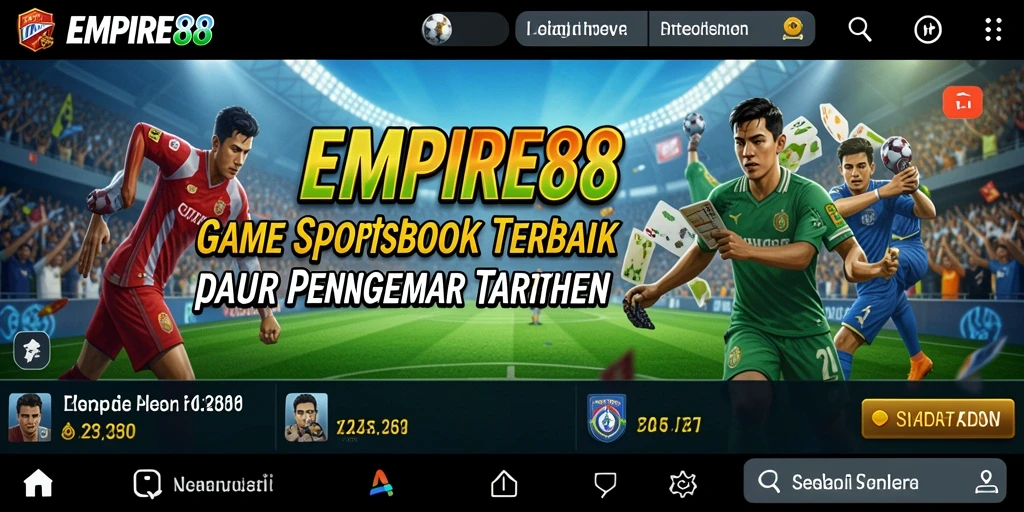 Tampilan utama EMPIRE88 dengan opsi taruhan olahraga yang menarik.