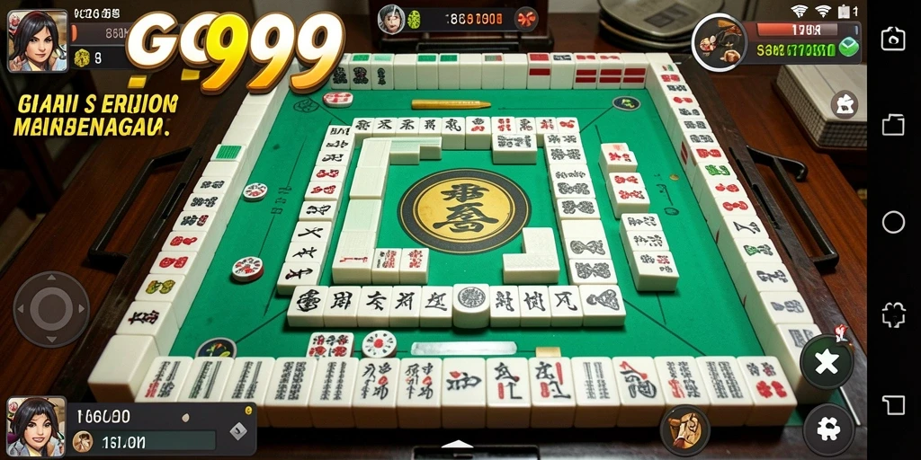 Tampilan gameplay Mahjong yang seru dan menantang di GG999.