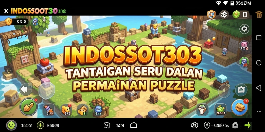 Tampilan menarik dari gameplay Puzzle INDOSLOT303 dengan berbagai teka-teki.