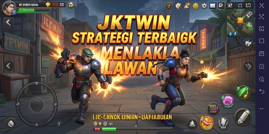 Screenshot JKTWIN menampilkan momen strategis dalam pertempuran.
