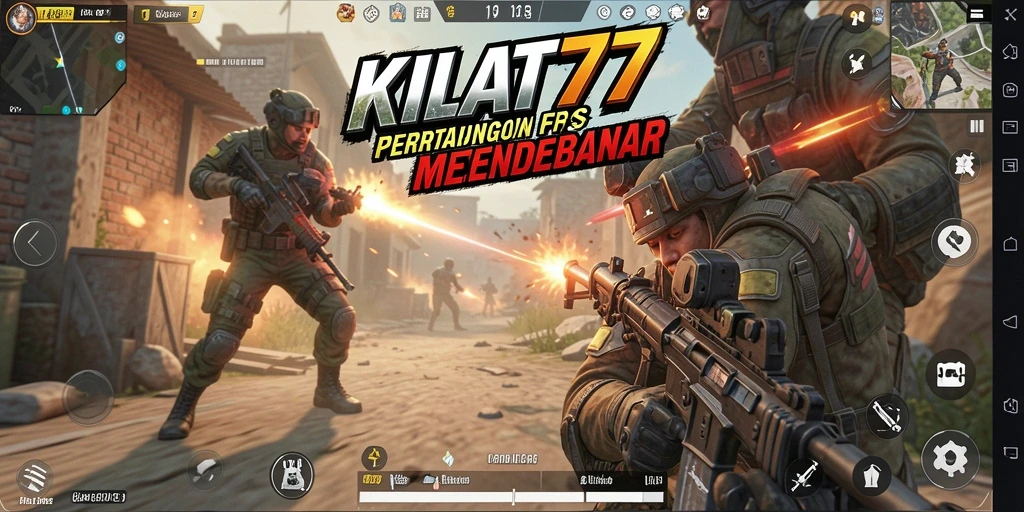 Gameplay intens KILAT77 dalam aksi FPS.
