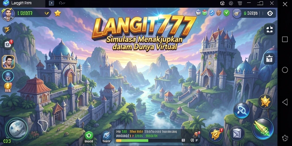 Tangkapan layar LANGIT777 menampilkan dunia virtual yang penuh imajinasi.