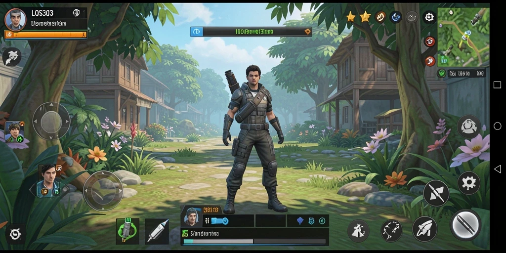 Gameplay menarik dalam LOS303 yang menunjukkan simulasi kehidupan.