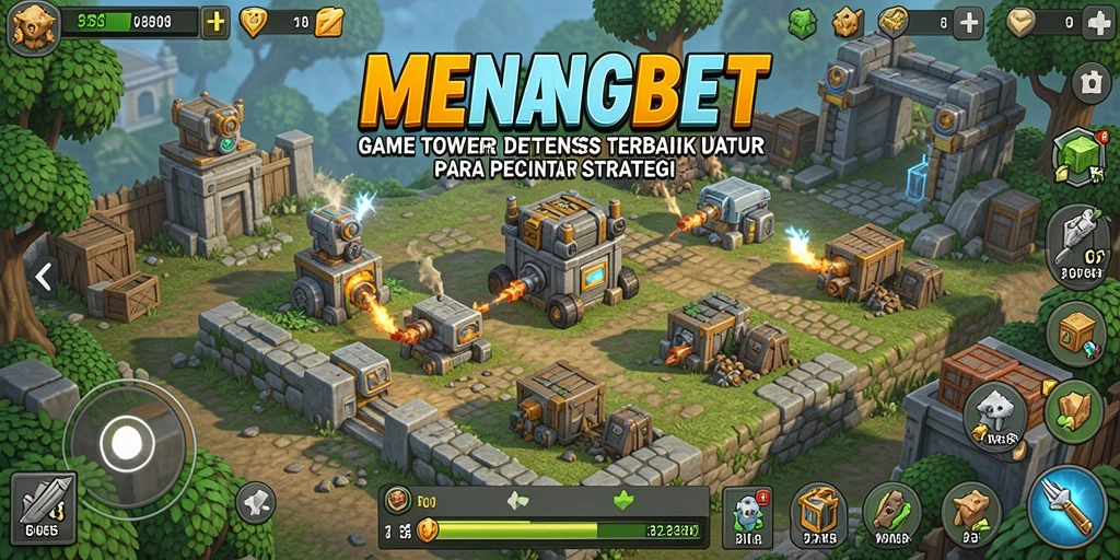 Tampilan gameplay MENANGBET yang seru dan memukau dalam Tower Defense.