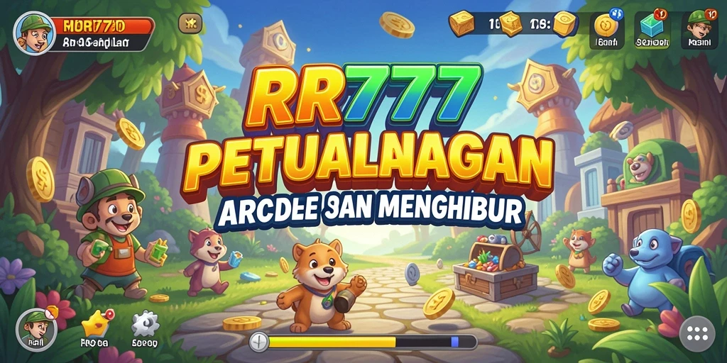 Tampilan gameplay seru dan penuh warna dari RR777.