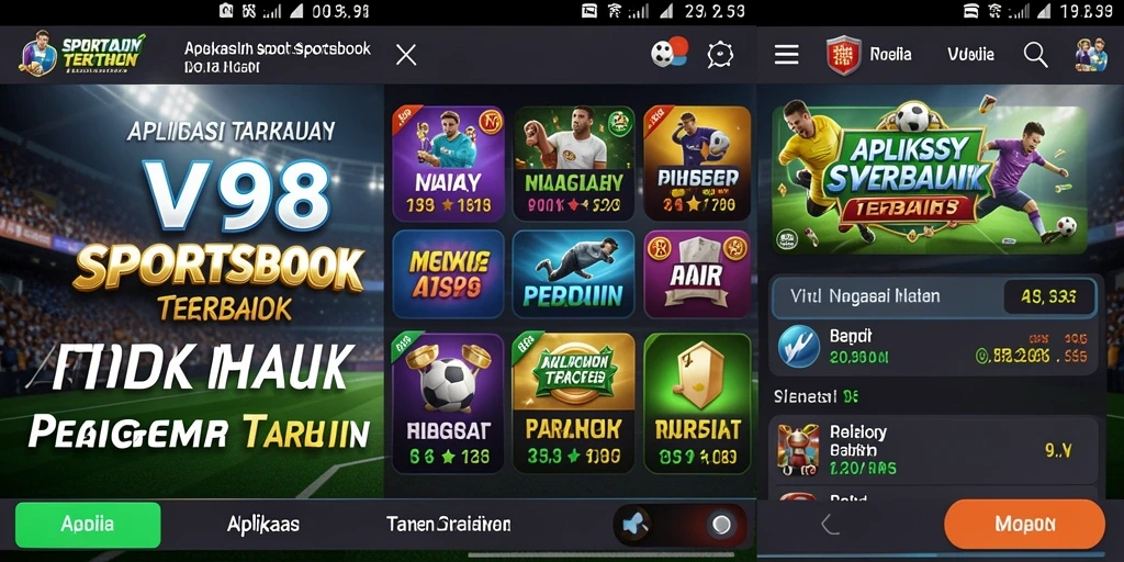 Tampilan gameplay menarik dalam V98 Sportsbook.
