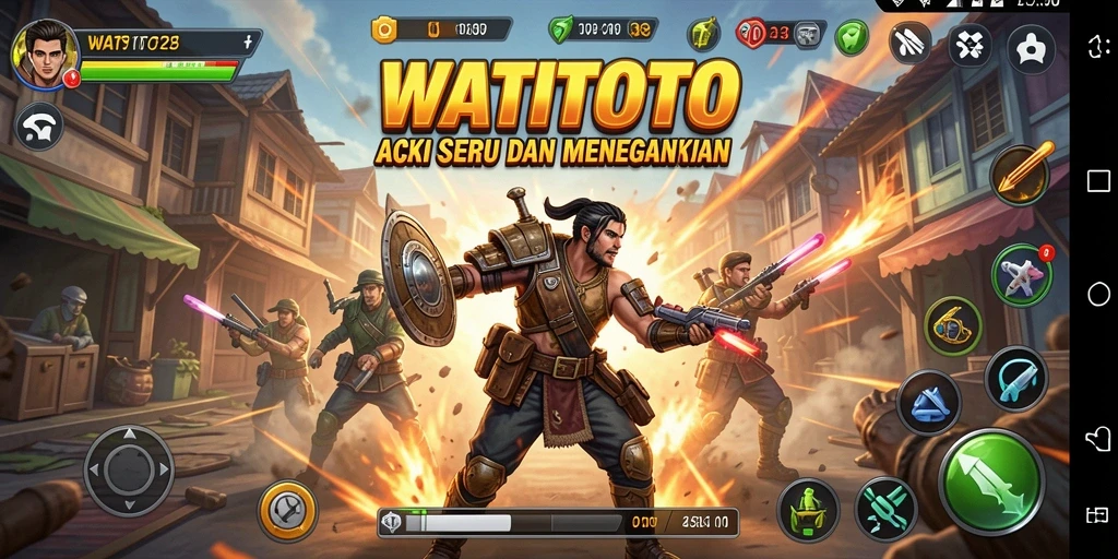 Tampilan seru dari gameplay WATITOTO dengan aksi menegangkan.